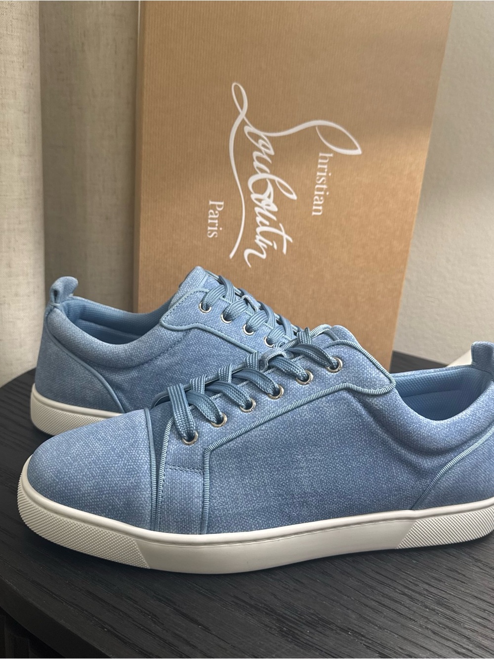 Christian Louboutin Louis Junior Orlato Sneakers Crosta Blue - Picture 3 of 8
